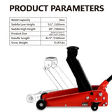 ZNTS Hydraulic trolley Low Profile and Steel Racing Floor Jack with Piston Quick Lift Pump,3Ton 58084364