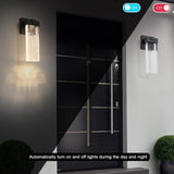 ZNTS Outdoor waterproof transparent LED crystal wall lamp with light sense 05453058