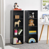 8-Tier Media Tower Rack, CD DVD Slim Storage Cabinet with Adjustable Shelves, Tall Narrow Bookcase W1781105106