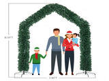 240*40*260cm 1860 Branches PVC Christmas Arch Holiday Arch Decoration Green 47929880