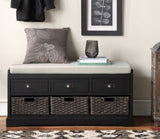 U_STYLE Homes Collection Wood Storage Bench with 3 Drawers and 3 Baskets WF323641AAB