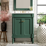 24'' Bathroom Vanity with Top Sink, 2-Tier Modern Bathroom Storage Cabinet, Single Sink Bathroom N710P190503F