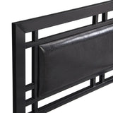 ZNTS Twin Size metal bed Sturdy System Metal Bed Frame ,Modern style and comfort to any bedroom ,black W311109646