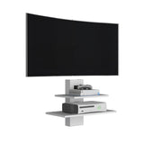 Burgos Floating Shelf, 2 Tier-Shelf Wall Unit with Cable Management B070P173214