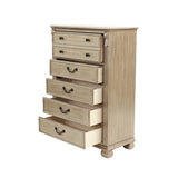 Antique Silver 1pc Chest Of Drawers Storage Bedroom Furniture Traditional Classic Style Chest B011P238882