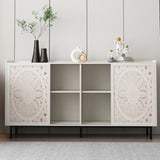 Living Room Furniture Mid Century Modern Tv Stand Kitchen Storage White Curio Buffet Cabinet W2263P207529