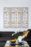Set of 3 Metal Decorative Wall Art with Black Frame, Wall Decor for Living Room Bedrrom Entryway W2078130317