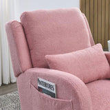 Welike 27.5 "W Modern Accent High Back Living Room Casual Armchair Rocker with One Lumbar W834105961