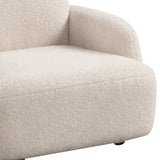 Raelynn 25.5"W Beige Sherpa Bear-Shaped Kids Armchair B061P236766