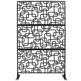 Outdoor & Indoor Privacy Metal Privacy 76" H48" W, Freestanding Decorative Privacy W465P193250
