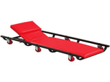 4 Level Adjustable Backrest Mechanic Rolling Creeper, Heavy Duty 6 Swivel Casters Garage Repair Cart 97371296