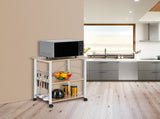 Baker's Rack 3-Tier Kitchen Utility Microwave Oven Stand Storage Cart Workstation Shelf 92413090