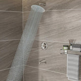 10" Round Rain Shower Head Systems with Waterfall Tub Spout, Brushed Nickel,Wall Mounted shower W1243102465