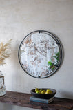 ZNTS D31.5x0.5" Theodor Mirror with industrial design Round Mirror with Metal Frame for Wall Decor & W2078124323