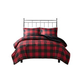 King/Cal King Faux Wool to Faux Fur Down Alternative Comforter Set B035100726