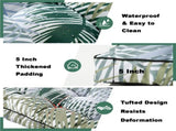 Outdoor Bench Cushion, 63 20 4 Inch, Tufted Waterproof Swing Cushion with Ties, for Patio Bench 88084735