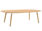 With a clever retractable mechanism, the Wood Grain MDF table top and light wood legs and has a W2920P420922