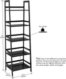 ZNTS WTZ Bookshelf, Ladder Shelf, 5 Tier Bamboo Bookcase, Modern Open Book Case for Bedroom, Living Room, 67632796