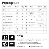 60*72" Fixed & Sliding Shower Door, Round Tube Hardware, Clear Glass Shower Door, 3/8 SGCC 85624409