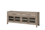 65 inch TV Stand Console, No Assembly Required, White Oak Finish B108P163862