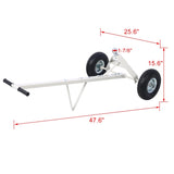 Trailer Dolly with Pneumatic Tires - 600 Lb. Maximum Tongue Weight Capacity, gray color W46542359