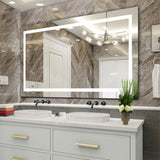 LED Bathroom Mirror 60x 32 Inch with lights, anti-Fog & Dimming Led Bathroom Vanity Mirror W134070939