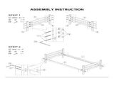 Twin Over Twin Transitional Bunk Bed Arch Design Espresso Finish B2741P590603