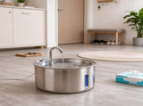 Stainless Steel Cat Water Fountain, 11L/372oz with 4-Stage Filtration, Quiet Pump, Visual Water 27595406