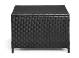 Outdoor PE Wicker Side Table with Storage, Patio Rattan End Table 77765247