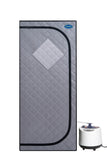 Full Size Portable Grey Steam Sauna tentPersonal Home Spa, with Steam Generator, Remote Control, W782109880