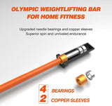 Barbell Bar Plates 4Ft Solid Iron Fitness Weightlifting 77029073