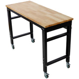 Workbench - 48" Wide Rolling Workbenches for Garage - Adjustable Height, Workshop Tool Bench, Metal W465P191424