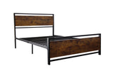 Twin Size metal bed Sturdy System Metal Bed Frame,Modern style and comfort to any bedroom,black W2297P241232
