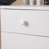 Vanity Desk with Lighted Mirror & Power Outlet, Makeup Vanity Desk with Drawers and Large Storage W3008P234569