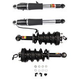 2Pcs Front Suspension Strut and Coil Spring Assembly and 2Pcs Rear Air Shock Absorber for Cadillac 82624302