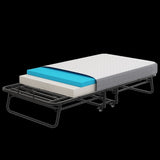 ZNTS Folding Bed with Mattress 75" x 31" Rollaway Guest Bed Portable Foldable Bed for Adults with 5" T2895P210948