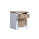 ZNTS AUTUMN Modern Night Stand with Charging Station with USB & Type-C , Drawer Slide Pre-Assembly, End W2713P194112