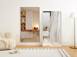 70" x 31" Full Length mirror white Aluminum Alloy Frame, leaning or Wall Mounted, High Definition, W2071P248359