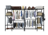Closet Organizer Metal Garment Rack Portable Clothes Hanger Home Shelf 18820492