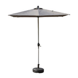 Rectangle Patio Umbrella with Crank Lift and Tilt Function W1859P320959