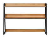 Tabletop Bookcase, Dual-Level Desk Organizer, Dimensions 37.4" x 12.6" x 35.4", Office Storage Stand 48661848
