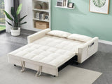 Modern velvet sofa, sofa pull-out bed, small love seat casual sofa with back, with pillow, pockets, W1658P166781