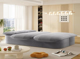 78.7" Modern 2-in-1 Foldable Sofa with Functional Blanket and 2 Soft Pillows,Comfortable Plush W3219P317385