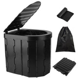 Portable Camping Toilet for Adults -Portable Folding Toilet with Lid,with Lid Carry Bag 1 Roll 24152828