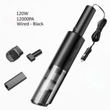 Home Car Vacuum Cleaner, 120W 12000Pa Rechargeable Handheld Wired Charging Multi-function Cleaning 20862855