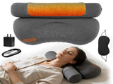 Heated Neck Pillow with 3 Heat Levels, 55D Memory Foam Cervical Pillow for Neck Pain Relief, 30 Mins 34047891