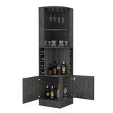 Seattle Bar Cabinet, Eight Bottle Cubbies, Two Large Open Shelves B128P176127