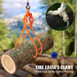 VEVOR Timber Claw Hook, 28 inch 4 Claw Log Grapple for Logging Swivel Steel Log Lifting T3342P311741