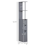 Bathroom Storage Cabinet-Grey 54238167