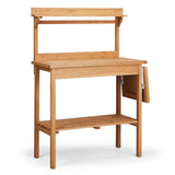Outdoor Garden Potting Bench Table with Folding Pallet, Wooden Horticulture Planting Worstation with 24967245